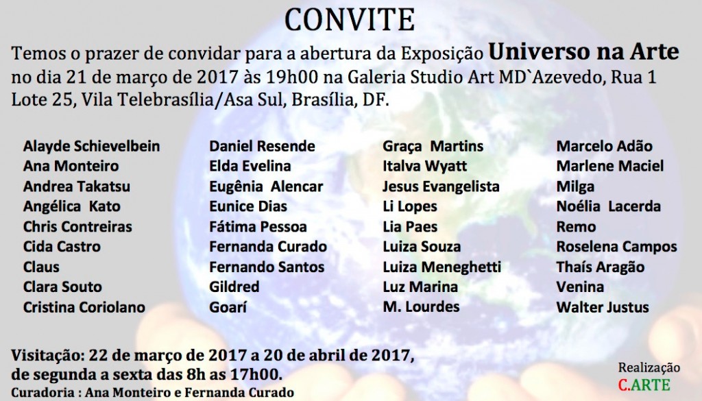 Universo na Arte - convite